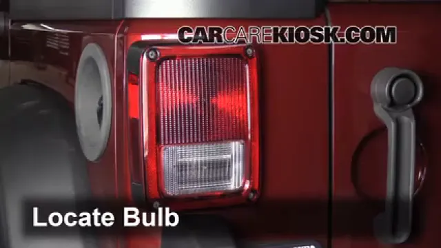 2010 Jeep Wrangler Unlimited X 3.8L V6 Luces Luz de giro trasera (reemplazar foco)